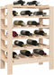vidaXL - Wijnrek - 61,5x30x82 - cm - massief - grenenhout