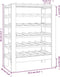 vidaXL - Wijnrek - 61,5x30x82 - cm - massief - grenenhout