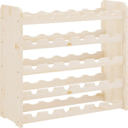 vidaXL - Wijnrek - 67,5x25x60 - cm - massief - grenenhout