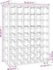 vidaXL - Wijnrek - 70x33x94 - cm - massief - grenenhout - bruin