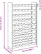 vidaXL - Wijnrek - 72,5x25x111,5 - cm - massief - grenenhout