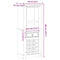 vidaXL - Wijnrek - Corona - 56x35x120 - cm - massief - grenenhout