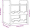 vidaXL - Wijnrek - met - bovenblad - 33x25x37 - cm - massief - grenenhout