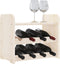 vidaXL - Wijnrek - met - bovenblad - 43x25x37 - cm - massief - grenenhout