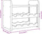 vidaXL - Wijnrek - met - bovenblad - 43x25x37 - cm - massief - grenenhout
