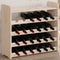 vidaXL - Wijnrek - met - bovenblad - 67,5x25x60 - cm - massief - grenenhout