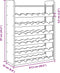 vidaXL - Wijnrek - met - bovenblad - 67,5x25x87 - cm - massief - grenenhout