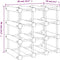 vidaXL - Wijnrek - voor - 12 - flessen - 36x23x36 - cm - massief - grenenhout