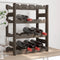vidaXL - Wijnrek - voor - 16 - flessen - massief - grenenhout - grijs