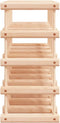 vidaXL - Wijnrek - voor - 20 - flessen - 46,5x23x46,5 - cm - massief - grenenhout