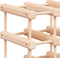 vidaXL - Wijnrek - voor - 20 - flessen - 46,5x23x46,5 - cm - massief - grenenhout