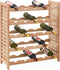 vidaXL - Wijnrek - voor - 25 - flessen - 63x25x73 - cm - massief - walnotenhout