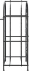vidaXL - Wijnrek - voor - 33 - flessen - 45x36x100 - cm - smeedijzer - zwart