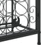vidaXL - Wijnrek - voor - 33 - flessen - 45x36x100 - cm - smeedijzer - zwart
