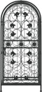 vidaXL - Wijnrek - voor - 33 - flessen - 45x36x100 - cm - smeedijzer - zwart