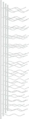 vidaXL - Wijnrek - voor - 36 - flessen - wandmontage - ijzer - wit