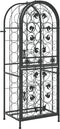 vidaXL - Wijnrek - voor - 41 - flessen - 45x36x120 - cm - smeedijzer - zwart
