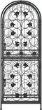 vidaXL - Wijnrek - voor - 41 - flessen - 45x36x120 - cm - smeedijzer - zwart
