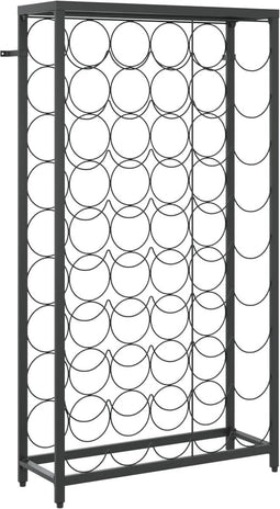 vidaXL - Wijnrek - voor - 45 - flessen - 54x18x100 - cm - smeedijzer - zwart