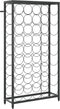 vidaXL - Wijnrek - voor - 45 - flessen - 54x18x100 - cm - smeedijzer - zwart