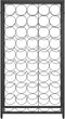 vidaXL - Wijnrek - voor - 45 - flessen - 54x18x100 - cm - smeedijzer - zwart