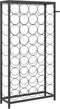 vidaXL - Wijnrek - voor - 45 - flessen - 54x18x100 - cm - smeedijzer - zwart