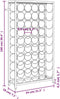 vidaXL - Wijnrek - voor - 45 - flessen - 54x18x100 - cm - smeedijzer - zwart