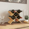 vidaXL - Wijnrek - voor - 5 - flessen - 41x15x25 - cm - bamboe
