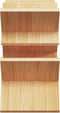vidaXL - Wijnrek - voor - 5 - flessen - 41x15x25 - cm - bamboe