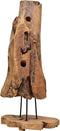 vidaXL - Wijnrek - voor - 8 - flessen - 40x30x80 - cm - massief - teakhout