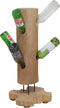 vidaXL - Wijnrek - voor - 8 - flessen - 40x30x80 - cm - massief - teakhout