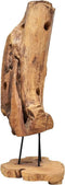 vidaXL - Wijnrek - voor - 8 - flessen - 40x30x80 - cm - massief - teakhout