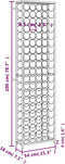 vidaXL - Wijnrek - voor - 95 - flessen - 54x18x200 - cm - smeedijzer - zwart