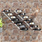 vidaXL - Wijnrekken - 2 - st - voor - 7 - flessen - wandmontage - metaal - wit
