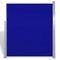 vidaXL - Wind-/zonnescherm - uittrekbaar - 160x300 - cm - blauw