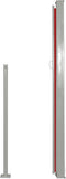 vidaXL - Wind-/zonnescherm - uittrekbaar - 160x300 - cm - rood