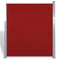 vidaXL - Wind-/zonnescherm - uittrekbaar - 160x300 - cm - rood