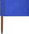 vidaXL - Windscherm - 3-panelen - 400x120 - cm - stof - azuurblauw