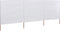 vidaXL - Windscherm - 3-panelen - 400x120 - cm - stof - wit