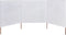 vidaXL - Windscherm - 3-panelen - 400x120 - cm - stof - wit