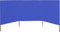 vidaXL - Windscherm - 3-panelen - 400x160 - cm - stof - azuurblauw