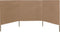 vidaXL - Windscherm - 3-panelen - 400x160 - cm - stof - taupe