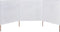 vidaXL - Windscherm - 3-panelen - 400x160 - cm - stof - zandwit