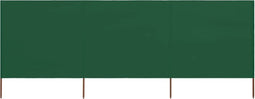 vidaXL - Windscherm - 3-panelen - 400x80 - cm - stof - groen