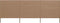 vidaXL - Windscherm - 3-panelen - 400x80 - cm - stof - taupe