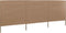 vidaXL - Windscherm - 3-panelen - 400x80 - cm - stof - taupe
