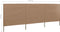 vidaXL - Windscherm - 3-panelen - 400x80 - cm - stof - taupe