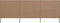 vidaXL - Windscherm - 3-panelen - 400x80 - cm - stof - taupe