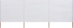 vidaXL - Windscherm - 3-panelen - 400x80 - cm - stof - zandwit
