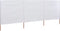 vidaXL - Windscherm - 3-panelen - 400x80 - cm - stof - zandwit